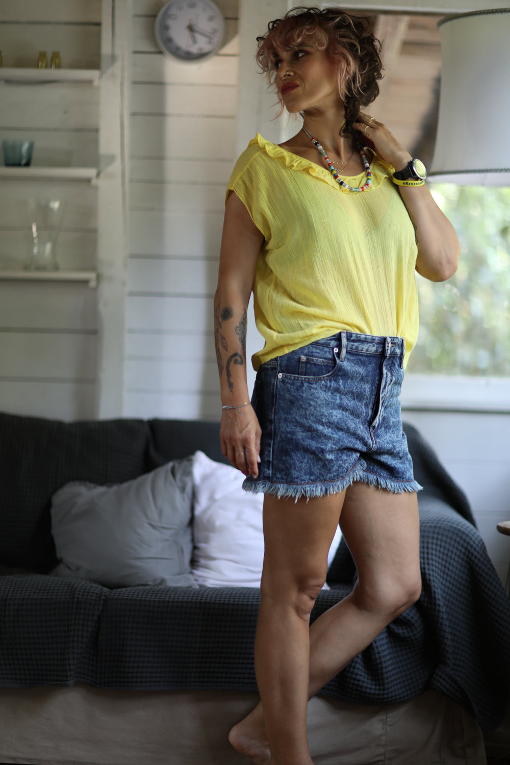 Isabel Marant Lesia Denim Shorts