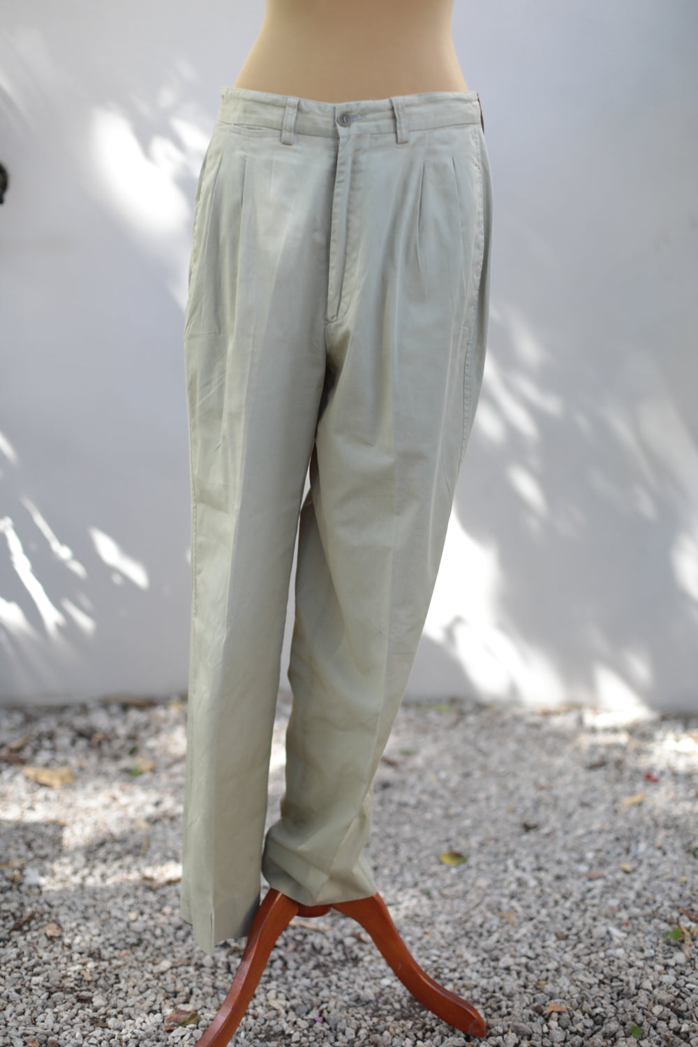 Valentino Garavani Vintage Chino Pleated Cotton Twill Trousers