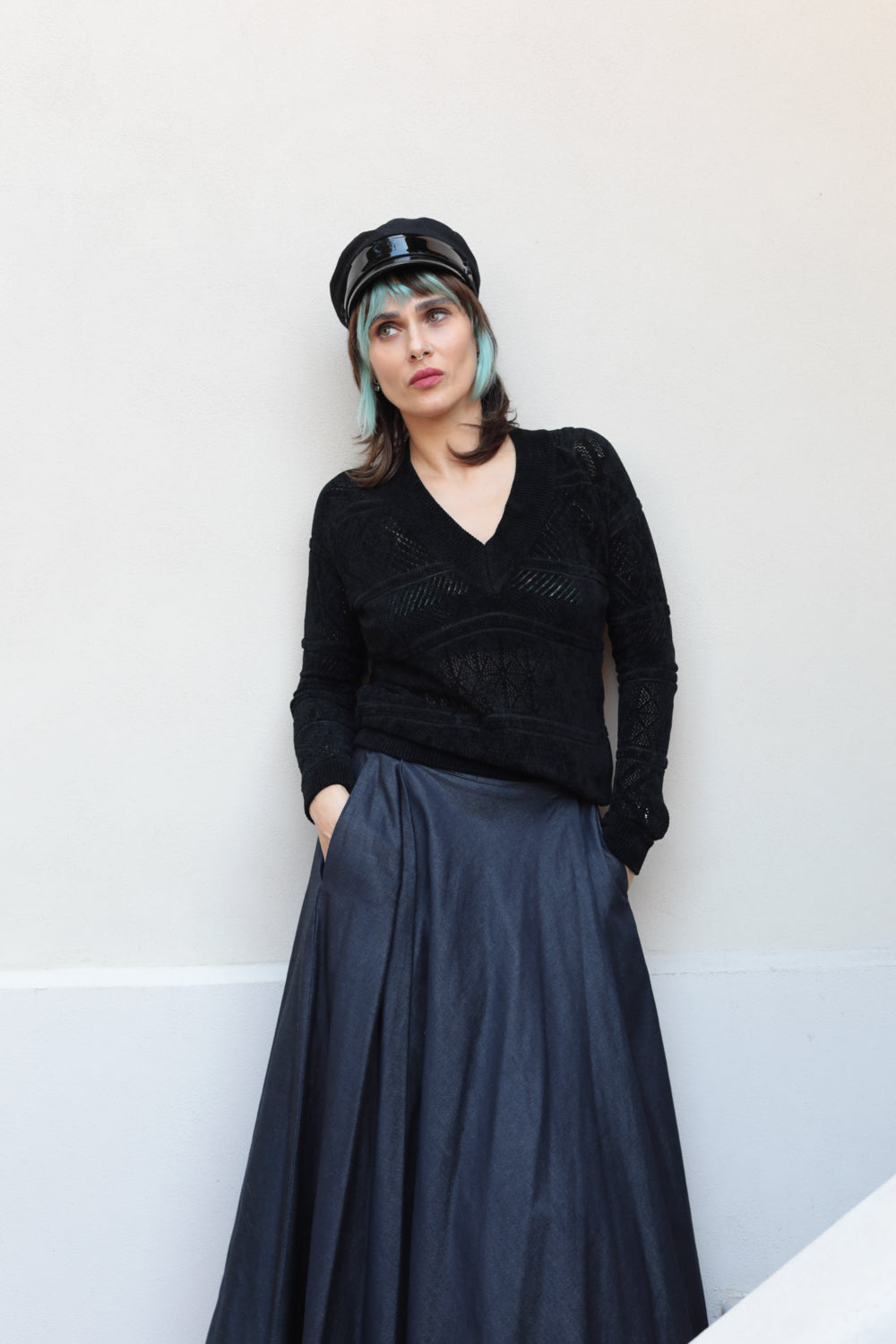 New Sartorial Handmade Denim Skirt