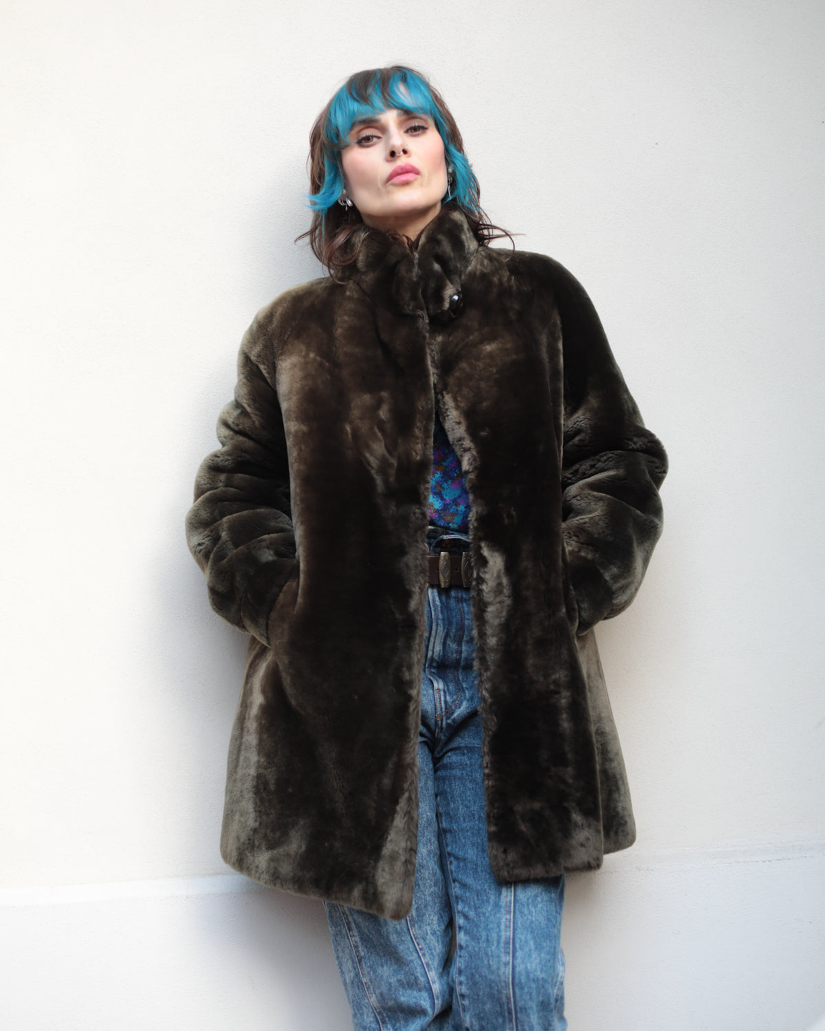 Vintage Sartorial Faux Fur Coat