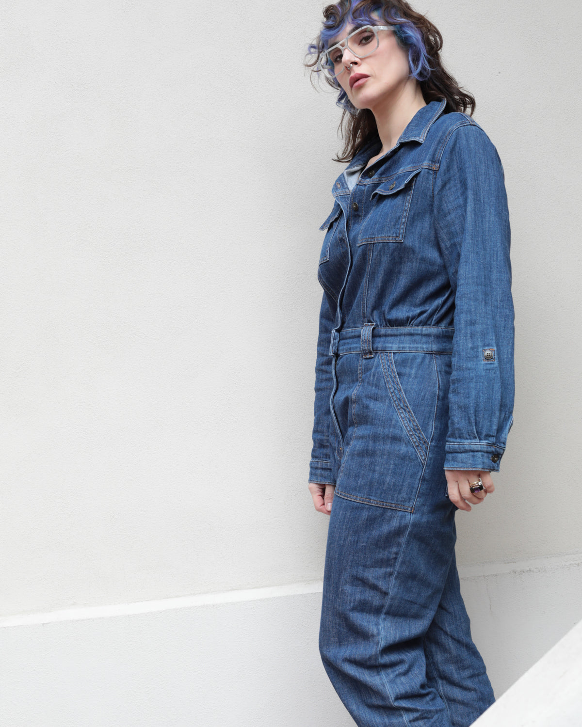 Preloved Denim Jumpsuit