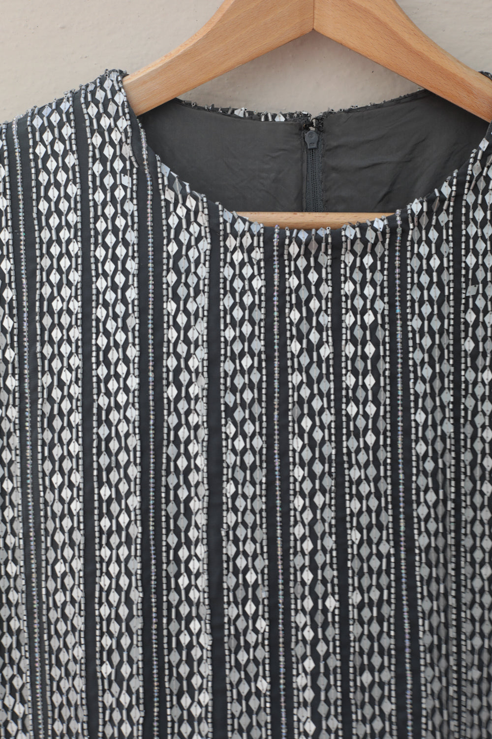 Vintage 60s Silk Sequin Dress