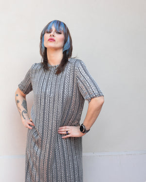 Vintage 60s Silk Sequin Dress