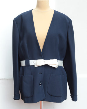 Valentino Miss V Vintage 90s Bow Jacket