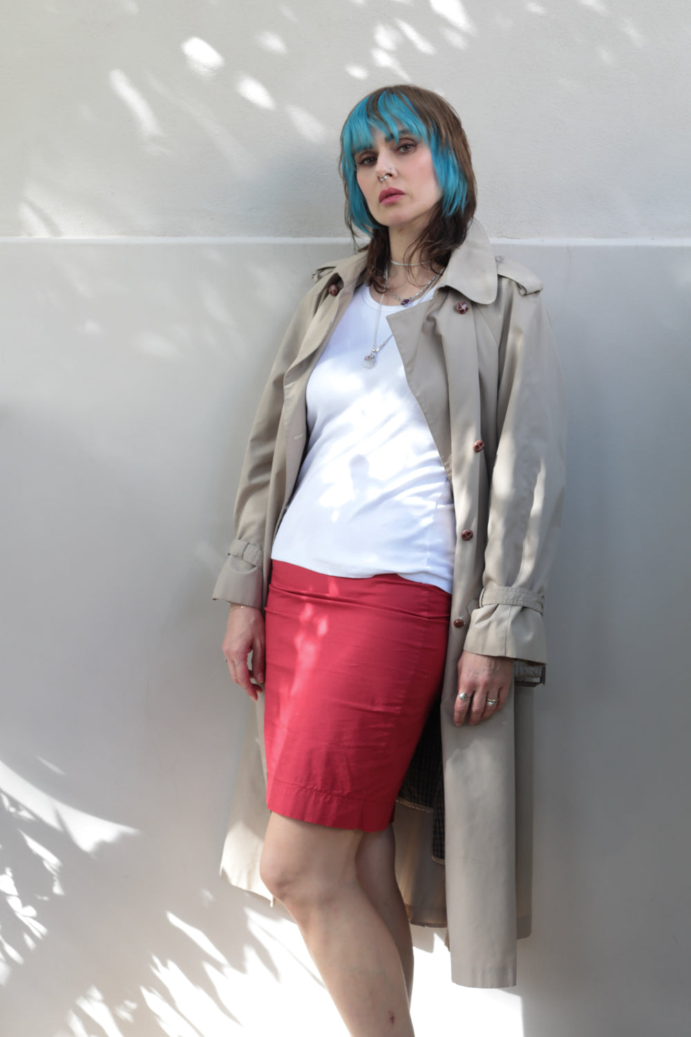 Preloved Sartorial Cotton Pencil Skirt