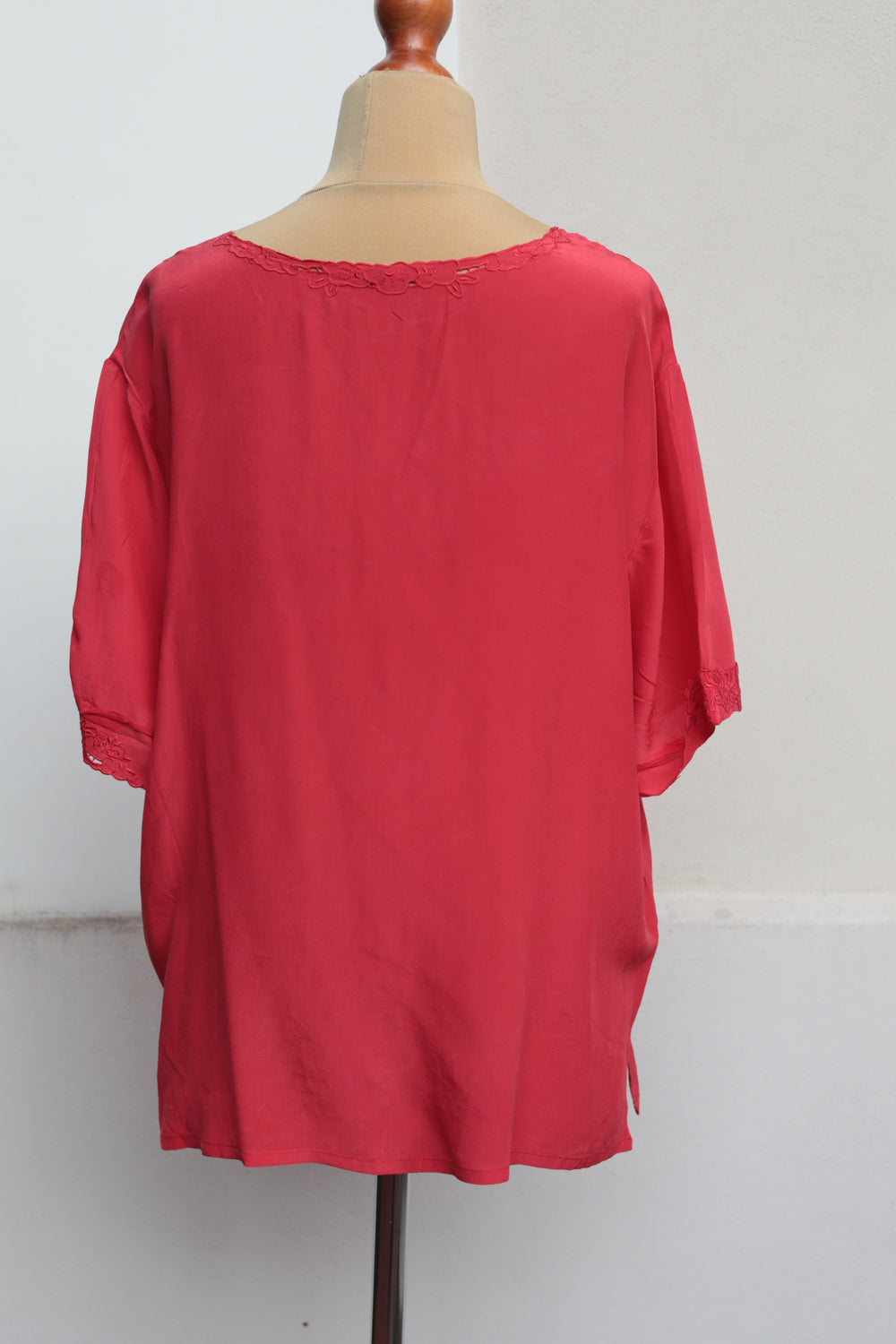Vintage Silk Embroidery Blouse