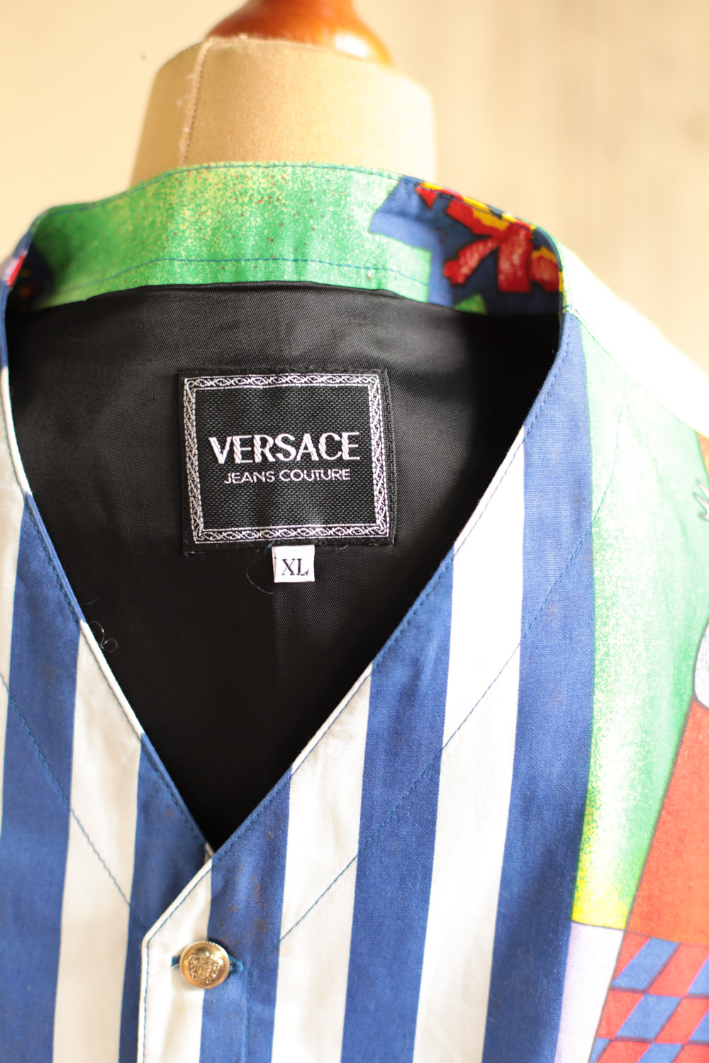 Rare 1995 Versace Jazz Print Vest