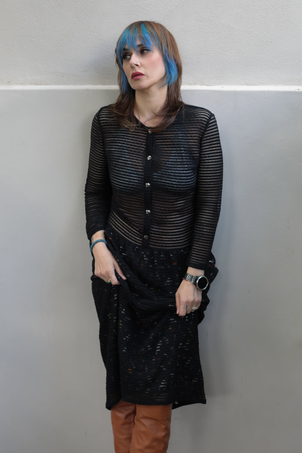 Maison Olga Lace Black Dress