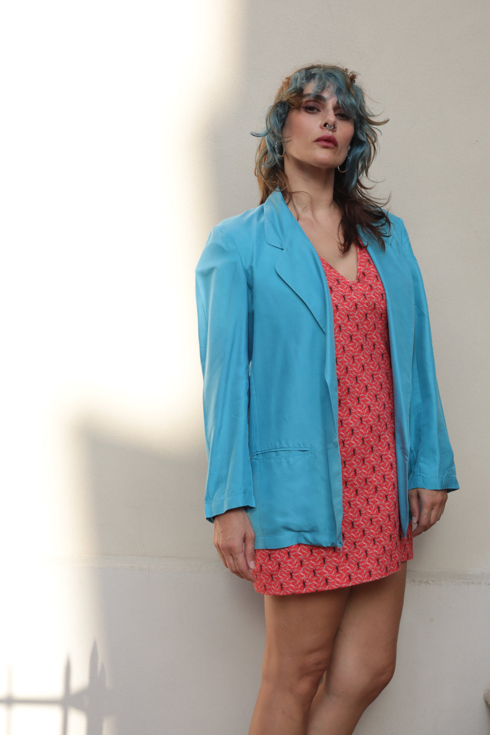 90s Vintage Silk Blazer