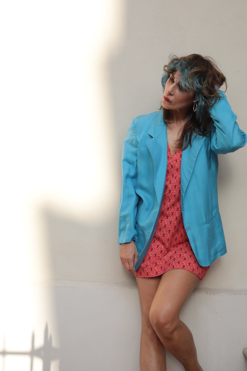 90s Vintage Silk Blazer