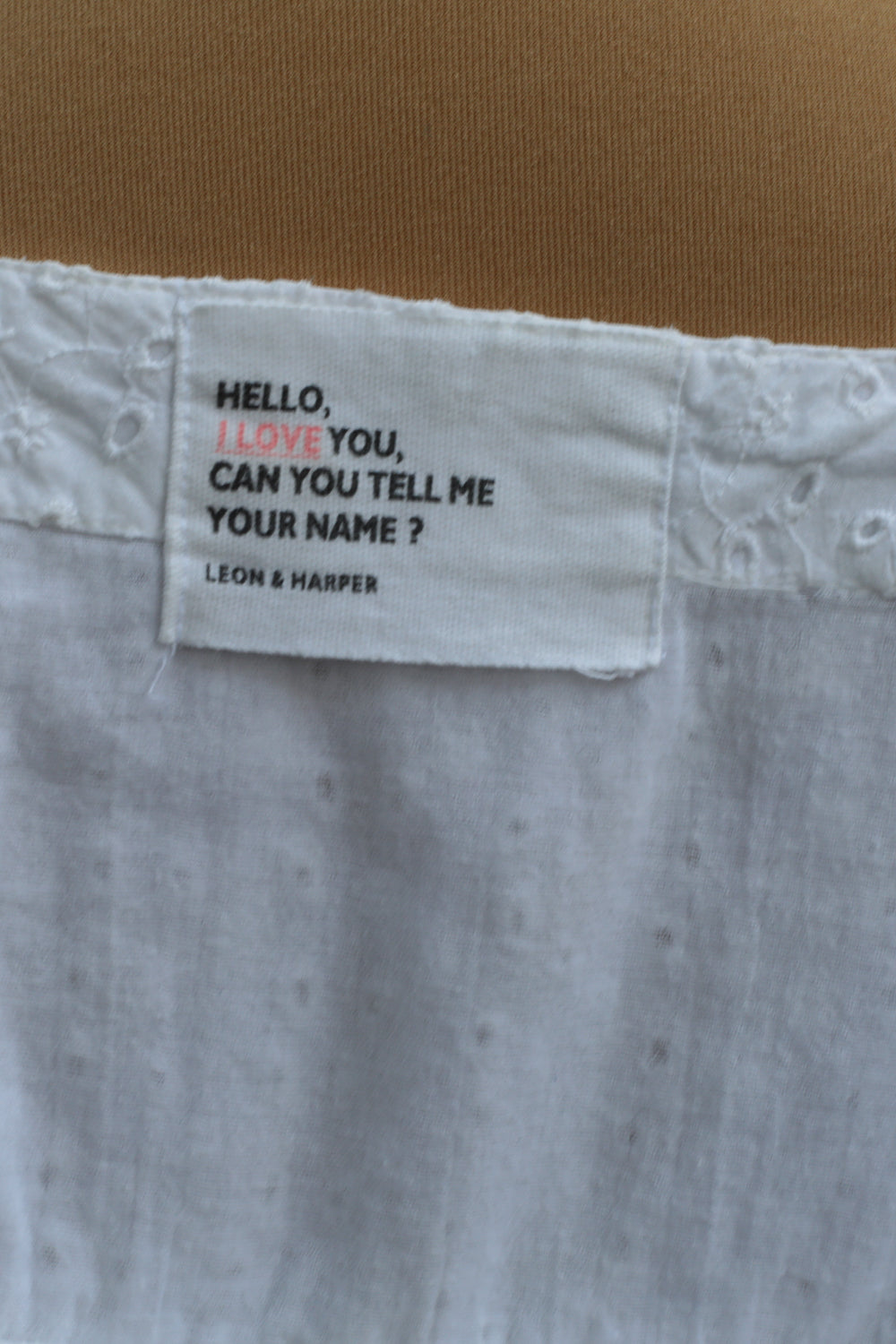 Broderie Anglaise White Cotton Top