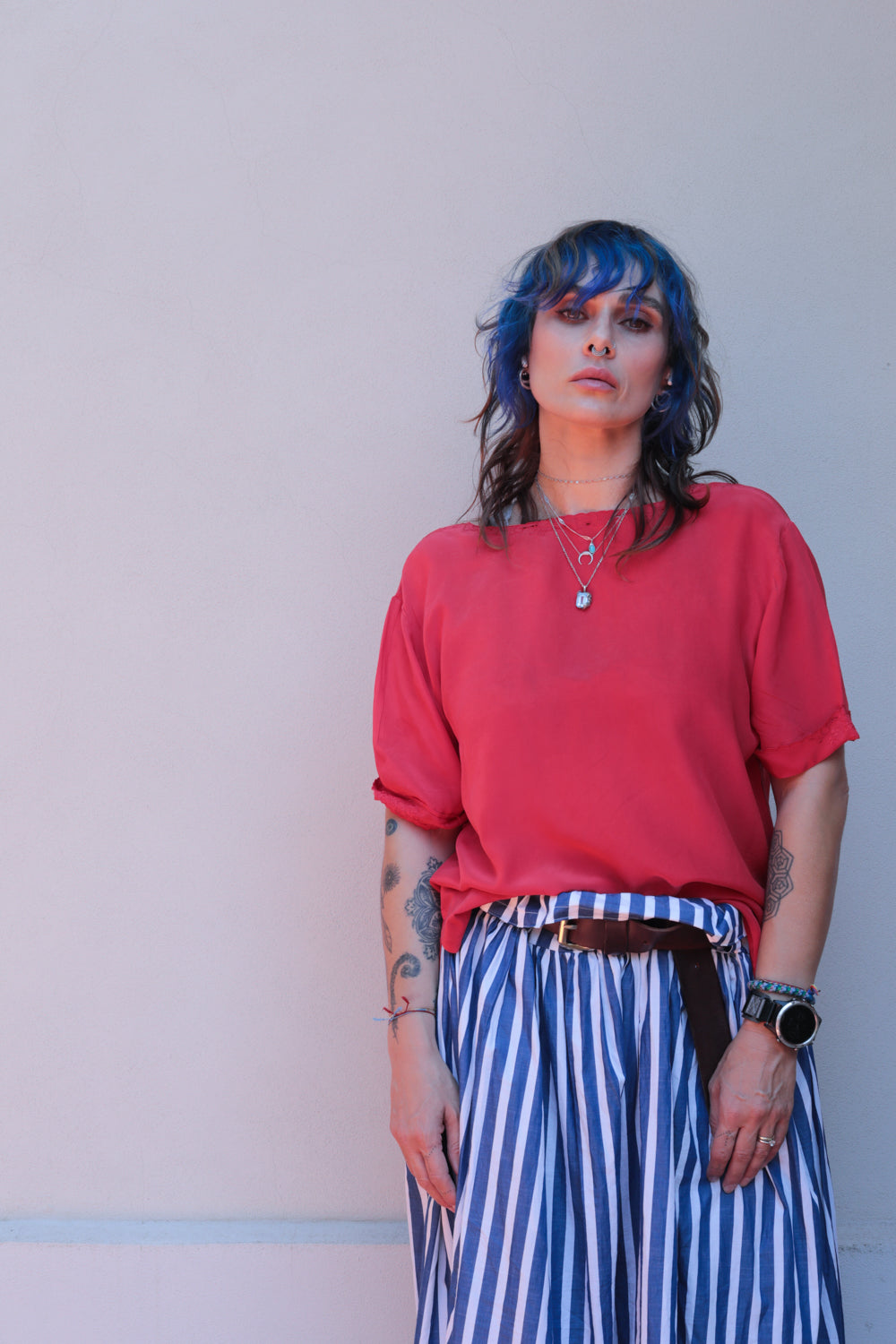 Vintage Silk Embroidery Blouse