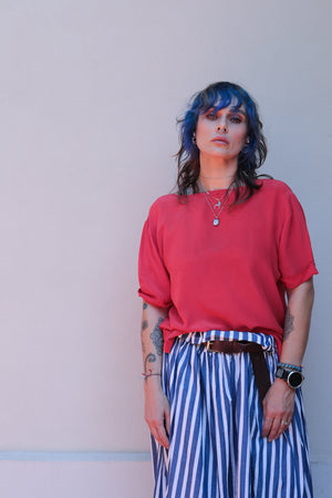 Vintage Silk Embroidery Blouse