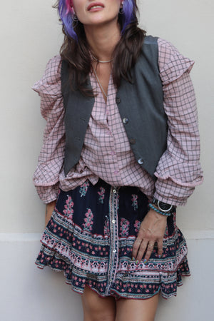 Hache Grey Tasmanian Wool Vest