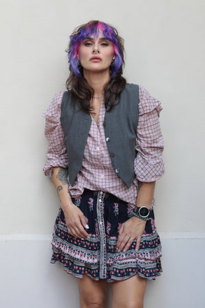 Hache Grey Tasmanian Wool Vest