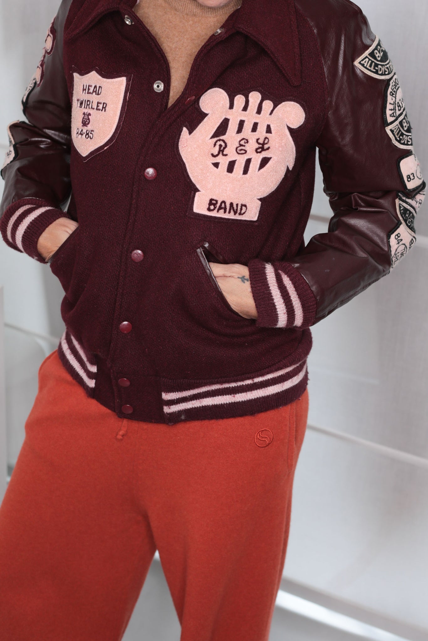 Authentic Vintage 80s Women Varsity Jacket