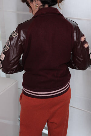 Authentic Vintage 80s Women Varsity Jacket