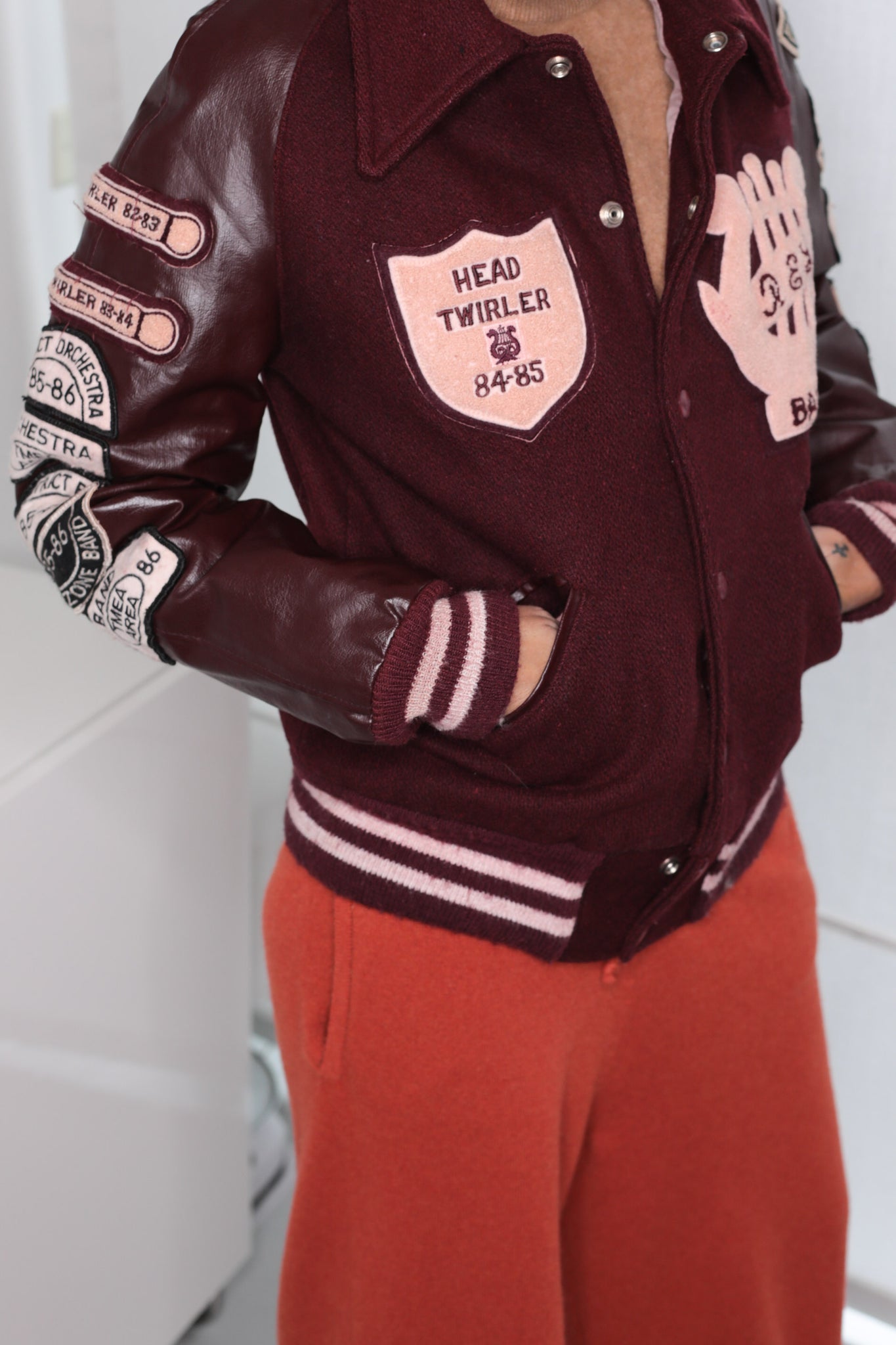 Authentic Vintage 80s Women Varsity Jacket