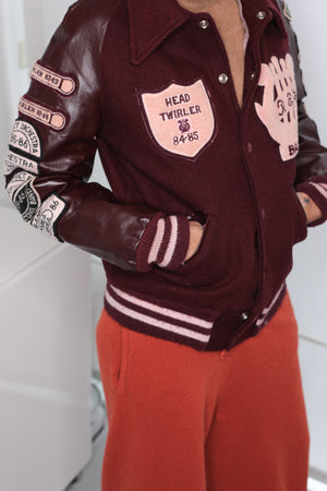 Authentic Vintage 80s Women Varsity Jacket