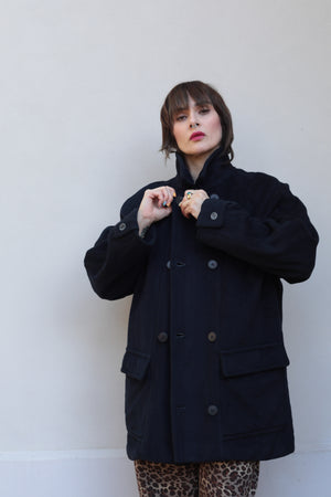 Yves Saint Laurent Menswear Cashmere and Wool Peacoat