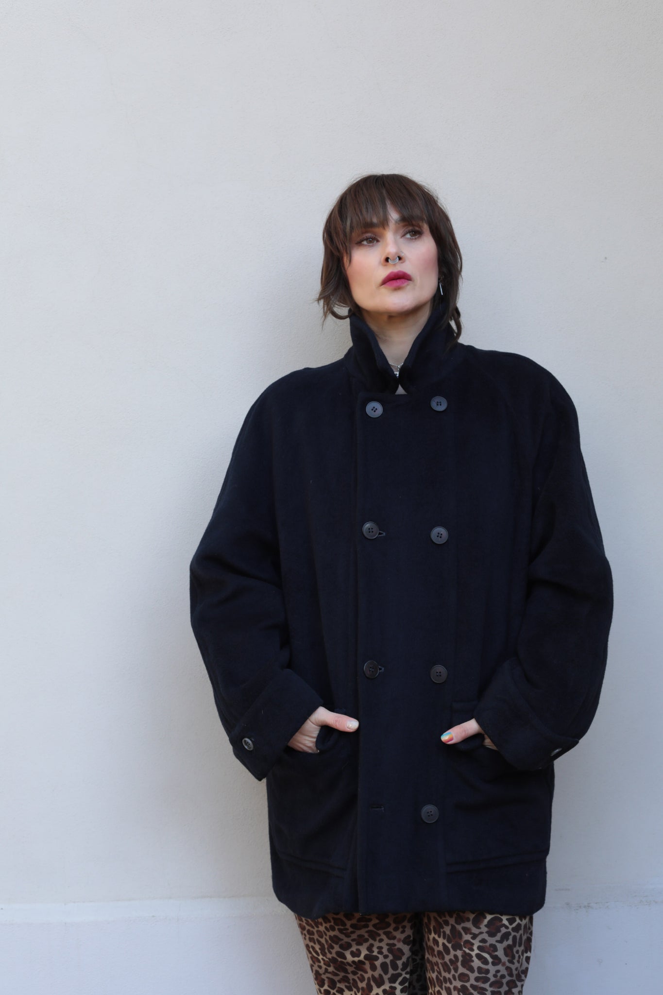 Yves Saint Laurent Menswear Cashmere and Wool Peacoat