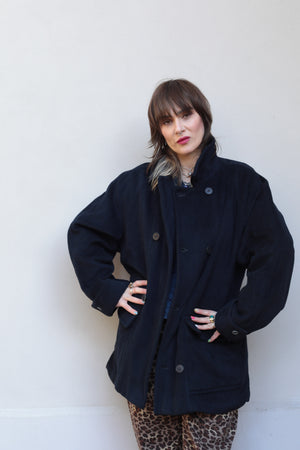 Yves Saint Laurent Menswear Cashmere and Wool Peacoat