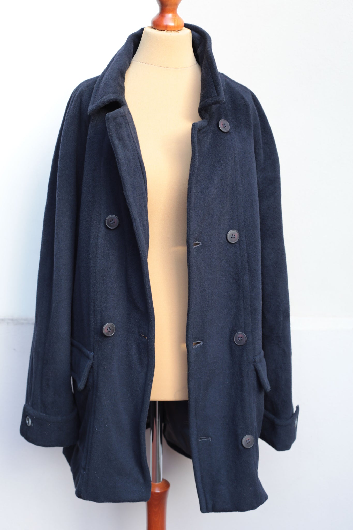 Yves Saint Laurent Menswear Cashmere and Wool Peacoat