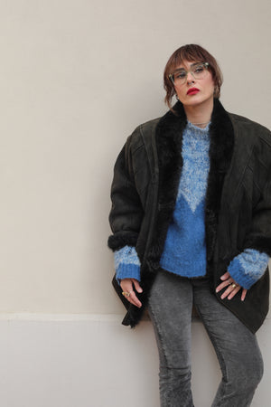 Vintage 90s High Quality Shearling