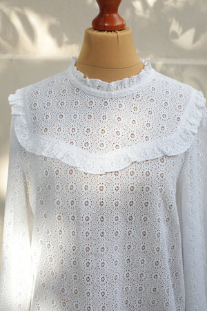 Sézane Cotton Lace Blouse