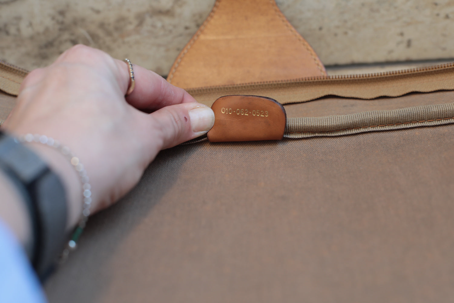 Gucci Vintage 80s Canvas & Leather Suitcase - Large