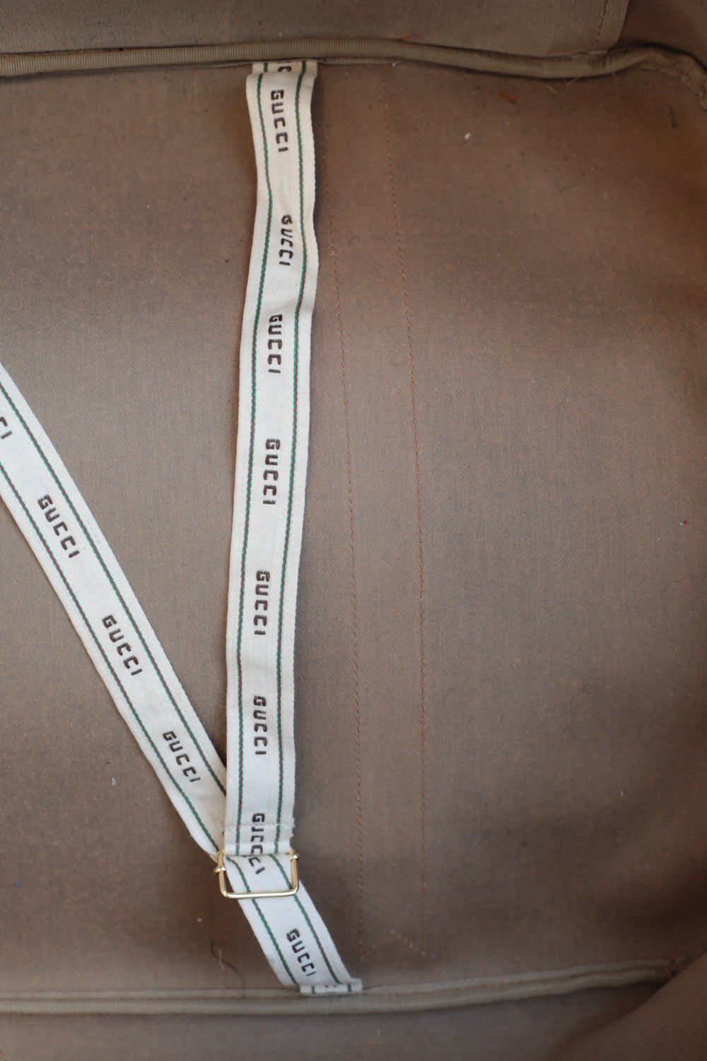 Gucci Vintage 80s Canvas & Leather Suitcase - Large