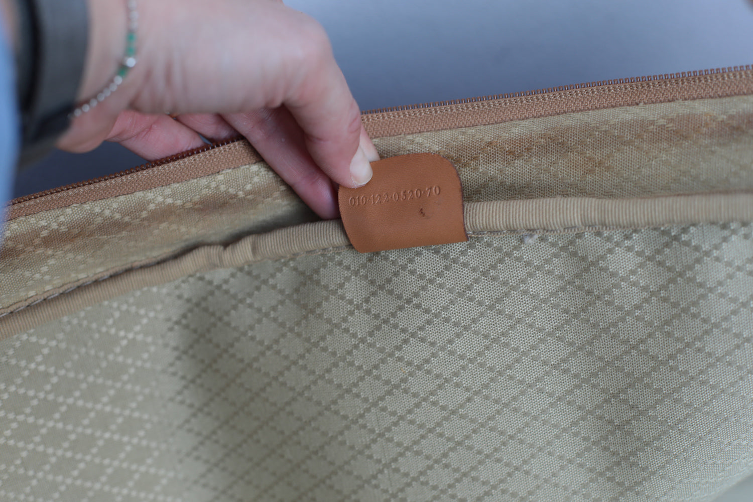 Gucci Vintage 80s Canvas & Leather Suitcase - Medium