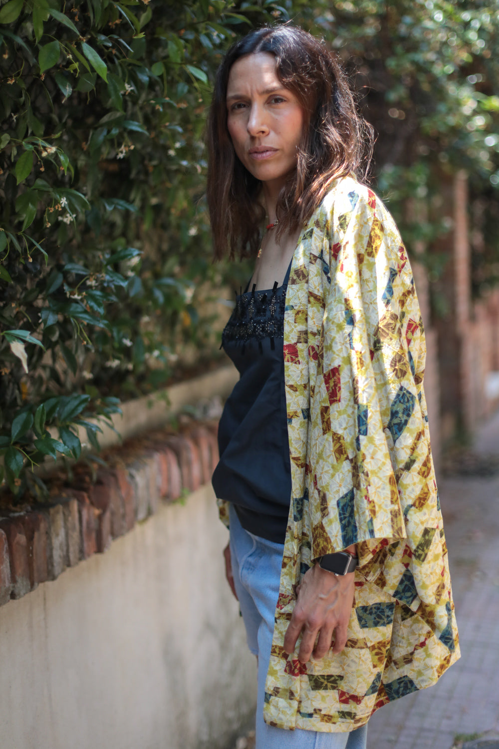 Golden Geometry - Vintage Japanese Haori Kimono
