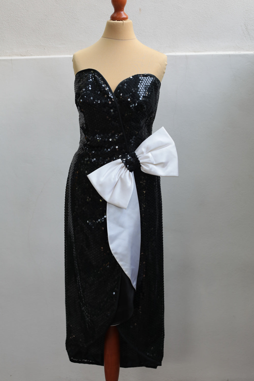Vintage 80 Sequin Bustier Dress