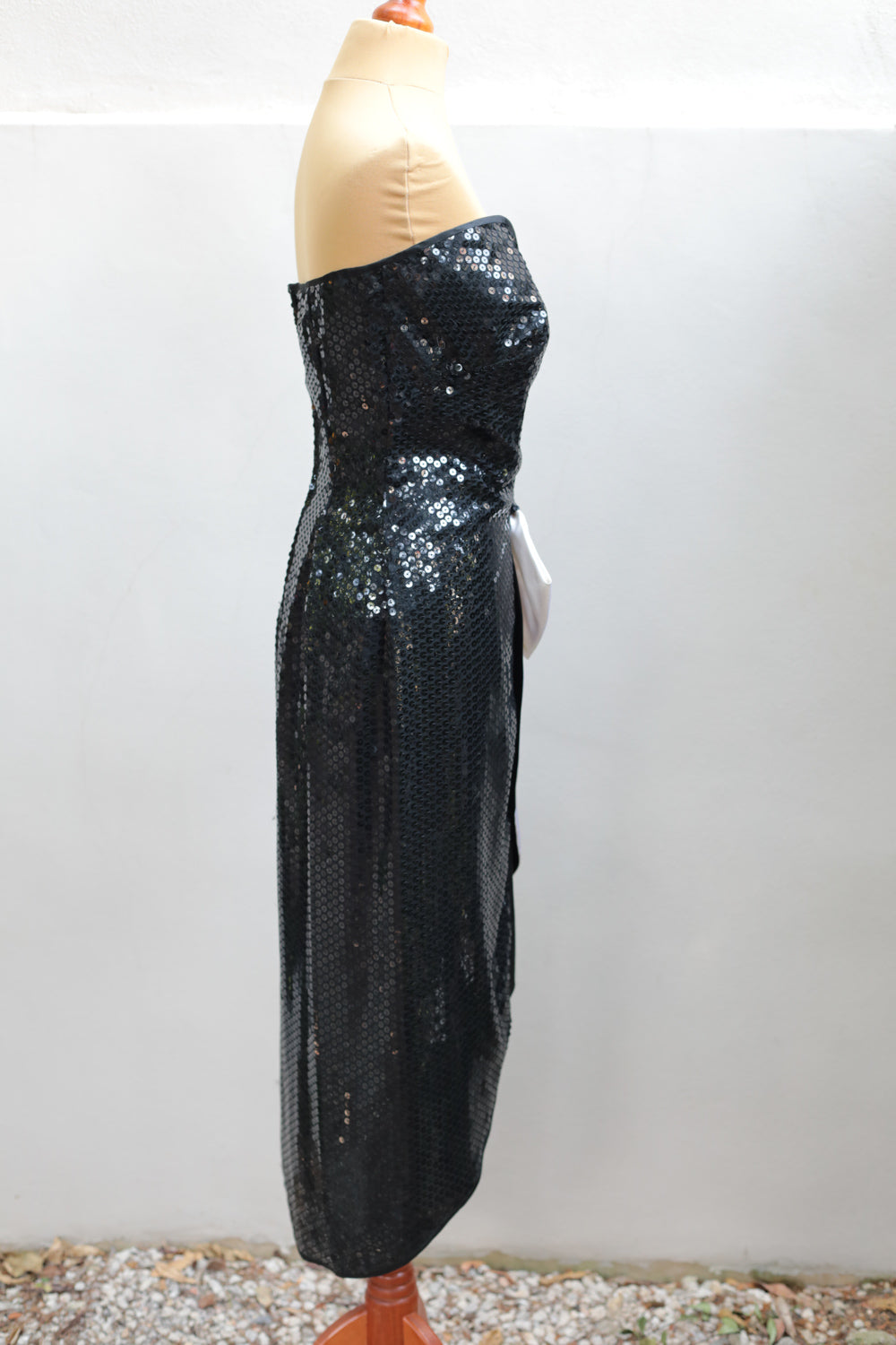 Vintage 80 Sequin Bustier Dress