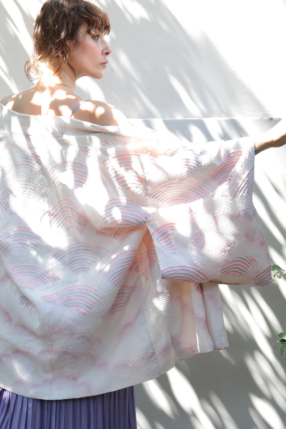 Pink Cloud - Vintage Japanese Haori Kimono