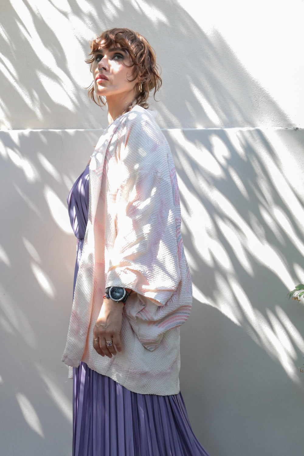 Pink Cloud - Vintage Japanese Haori Kimono
