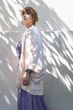 Pink Cloud - Vintage Japanese Haori Kimono