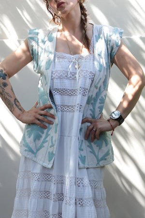 Suzani Hand Stitched Cotton Vest