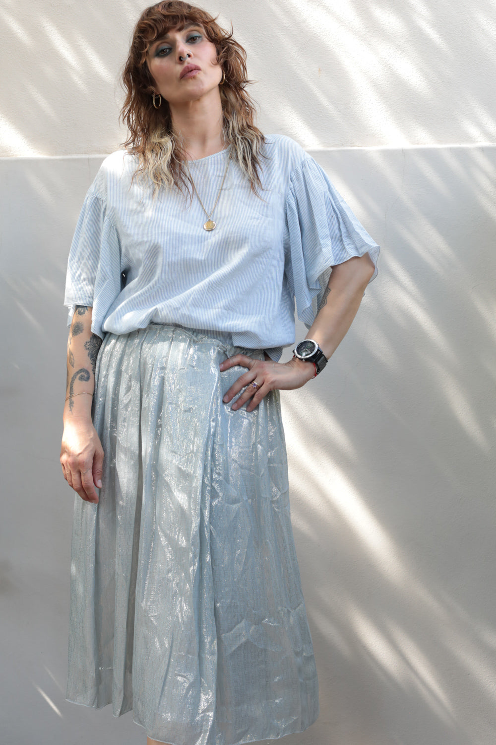 Pomandère Flutter Sleeve Blouse