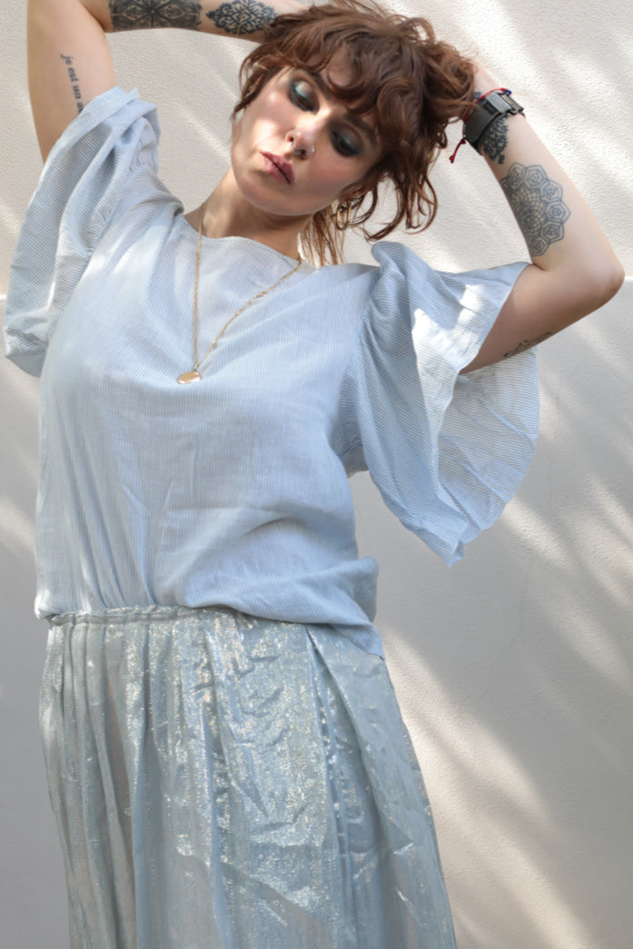 Pomandère Flutter Sleeve Blouse