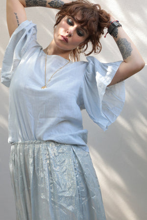 Pomandère Flutter Sleeve Blouse
