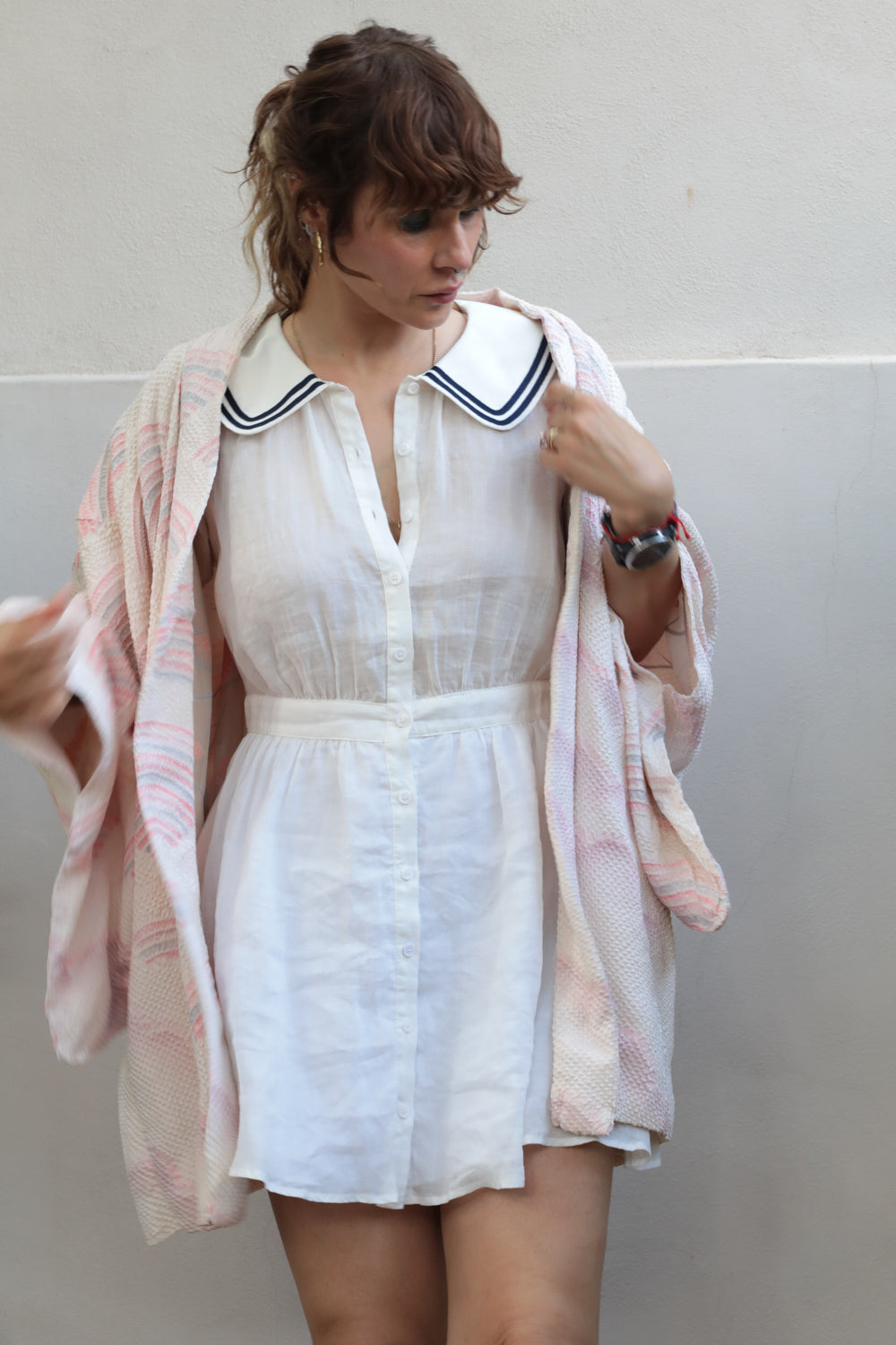 Pink Cloud - Vintage Japanese Haori Kimono