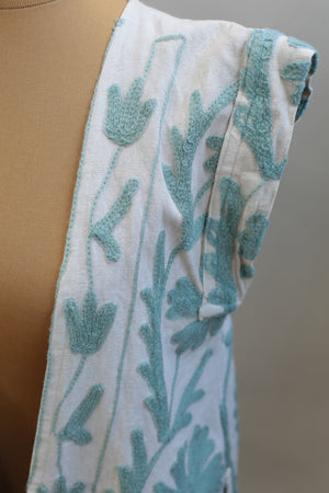 Suzani Hand Stitched Cotton Vest