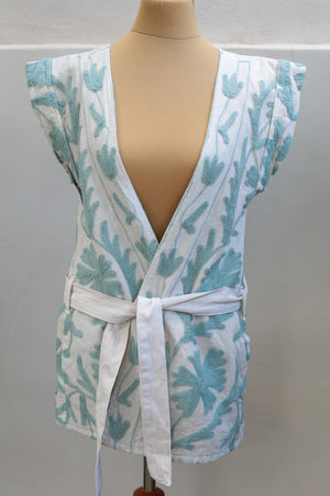 Suzani Hand Stitched Cotton Vest