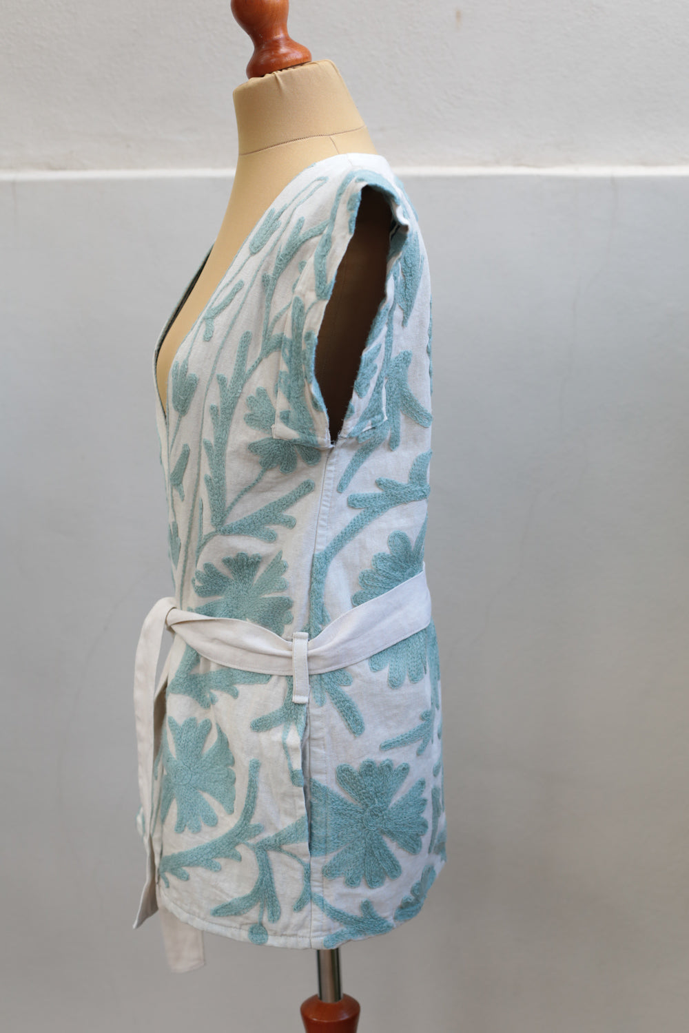 Suzani Hand Stitched Cotton Vest