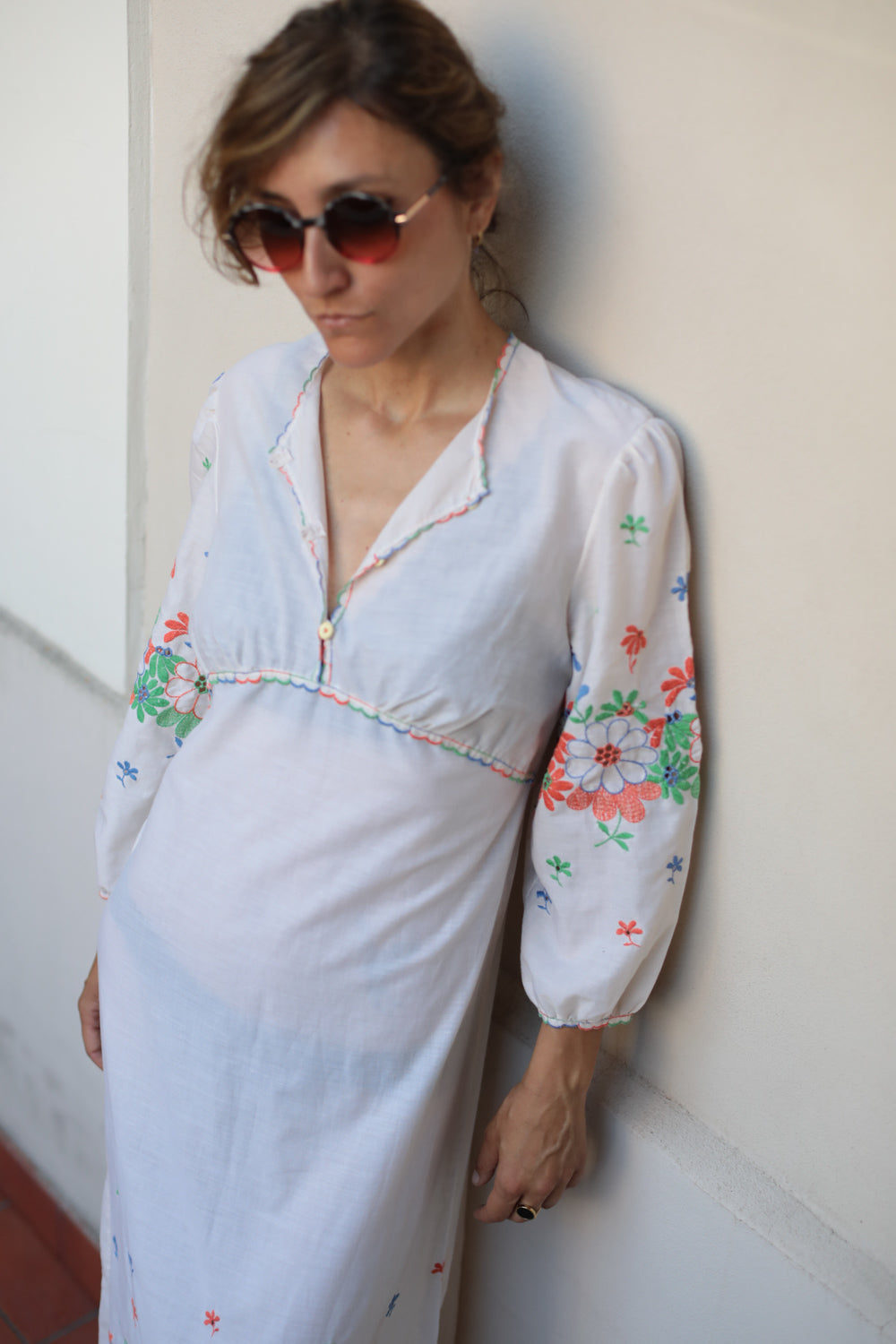 Vintage 70s Romantic Boho Dress