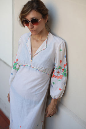 Vintage 70s Romantic Boho Dress