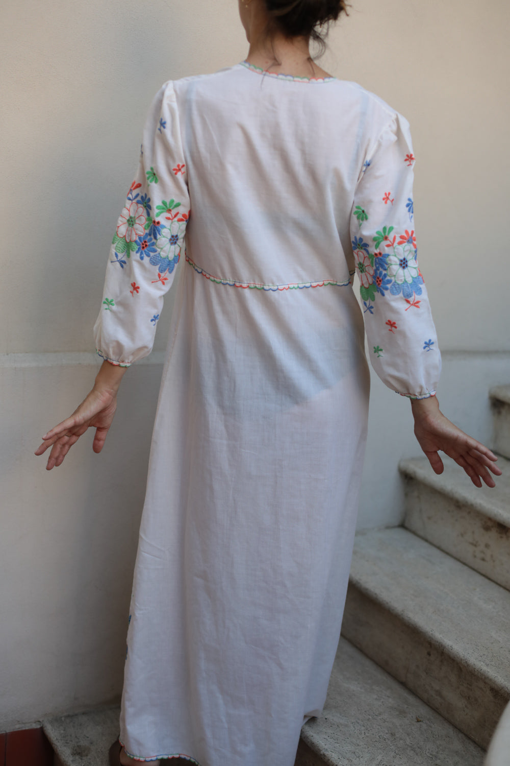 Vintage 70s Romantic Boho Dress