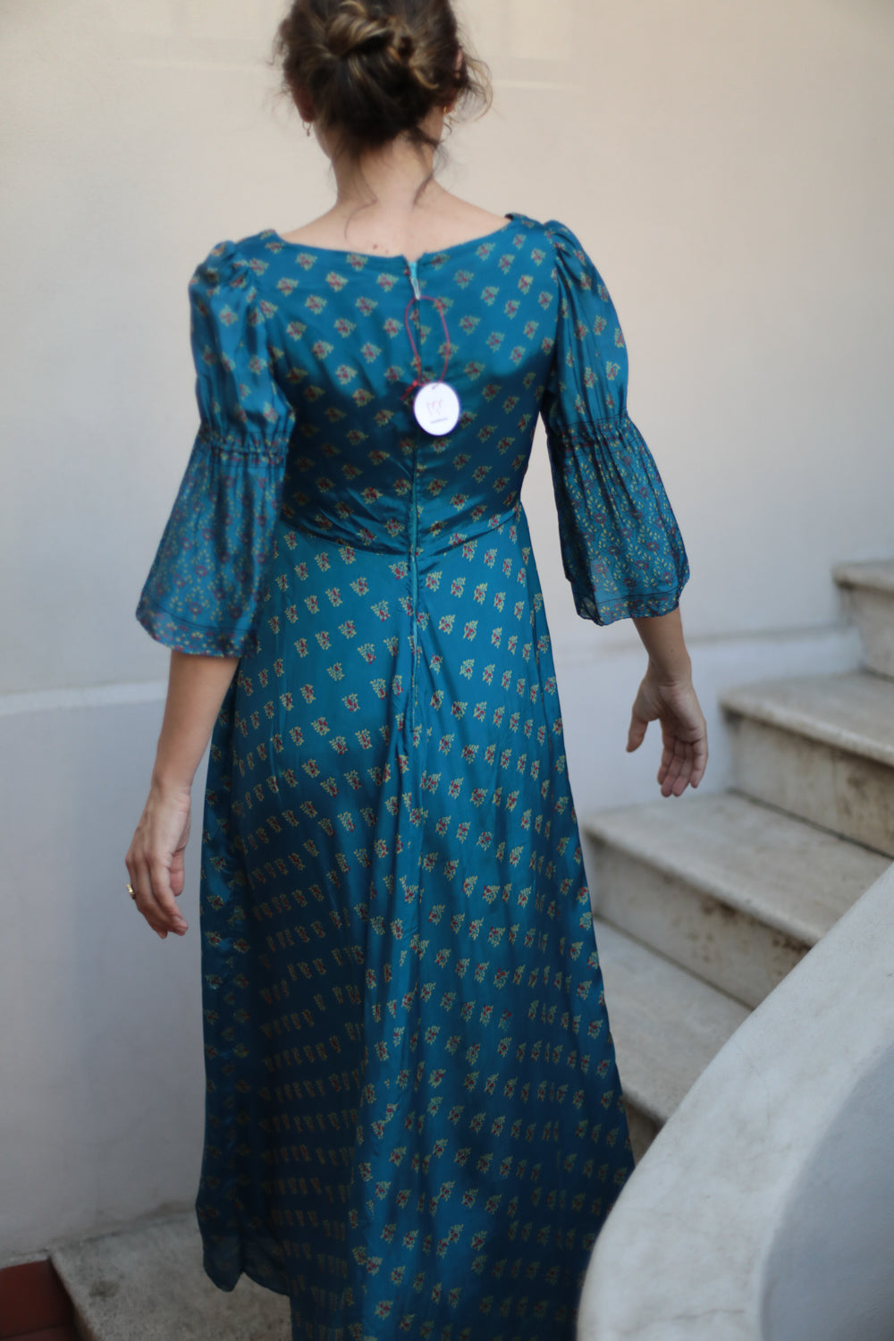 Vintage 70s Sartorial Silk Dress